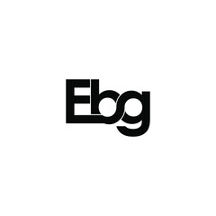 ebg letter original monogram logo design