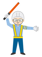 シニア男性警備員