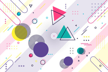 abstract colorful geometric shape background