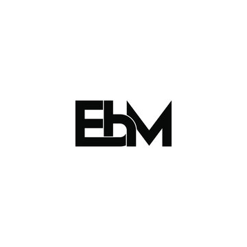 ebm letter original monogram logo design