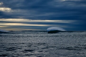 Fototapeta premium iceberg at sunset