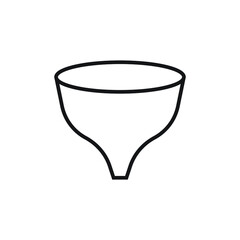Funnel icon design isolated on white background. vector illustration