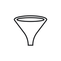 Funnel icon design isolated on white background. vector illustration
