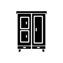 Cupboard,Wardrobe Icon Design Vector Template Illustration