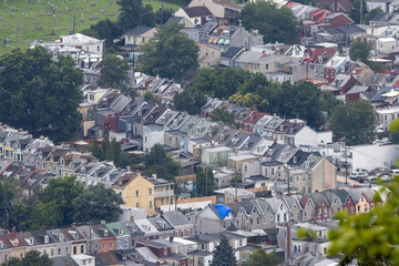 Fototapeta premium Townhouses in Reading Pennsylvania