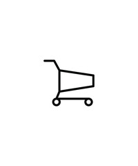 shopping cart icon,vector best line icon.