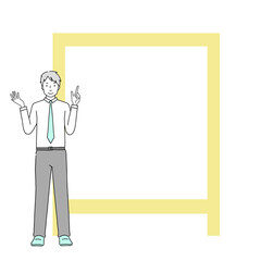 フレーム　ビジネスマン