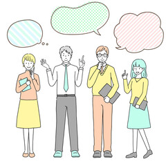 人物セット　ビジネス