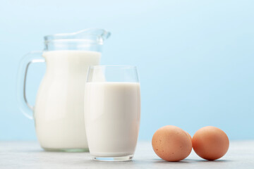 Milk and eggs