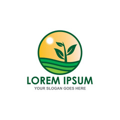 farm vector , nature logo vector