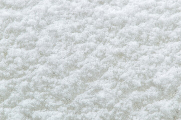 winter background: fresh clean even snow, large snowflakes