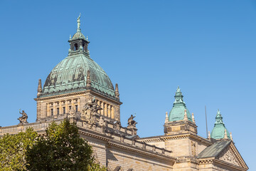 Obraz premium Gebäude Bundesverwaltungsgericht in Leipzig, Sachsen