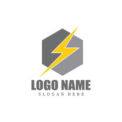 Lightning Logo Template vector icon