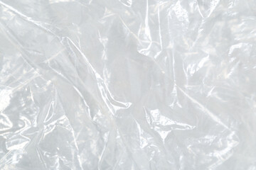 white plastic or polyethylene bag texture, macro, abstract background