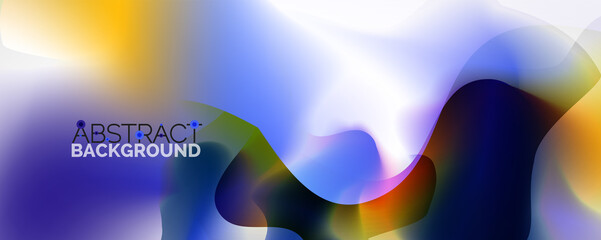 Fluid color gradient abstract background, trendy colorful wallpaper. Vector illustration for placards, brochures, posters, banners and covers