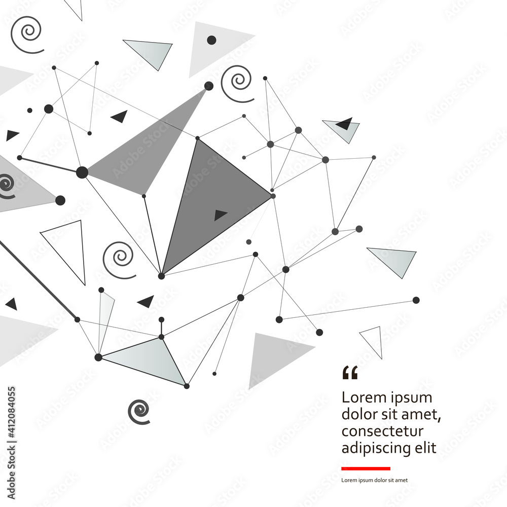 Aufkleber abstract shapes design style on light background. vector illustration graphic design elements. white