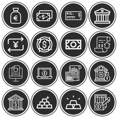 16 pack of look to  lineal web icons set