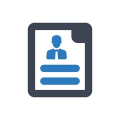 Job resume icon