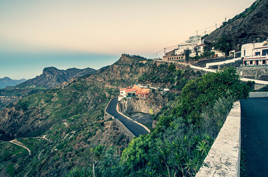 View on the Gran Canaria Mountains from Artenara village
