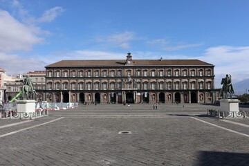 Naklejka premium Napoli - Palazzo Reale a Piazza del Plebiscito