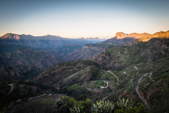 View on the Gran Canaria Mountains from Artenara village