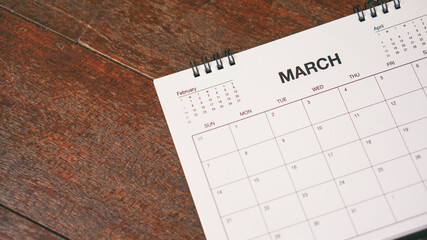 2021 Calendar desk for Planner and organizer to plan and reminder daily appointment, meeting agenda, schedule, timetable, and management each day. Calendar reminder event Concept.