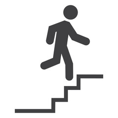 Upstairs vector icon