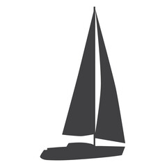 Yacht vector icon