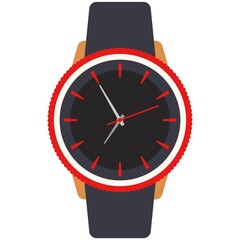 Trendy fashion wristwatch accessory isolated flat vector