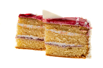 sponge cake isolated