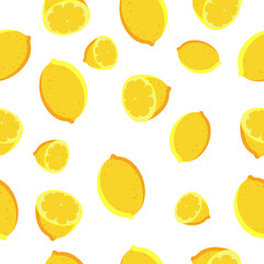 seamless pattern with lemons