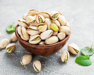 Bowl with pistachios