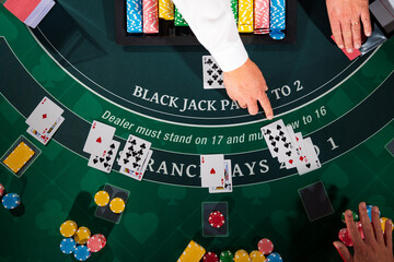 Casino Black Jack table - 412099671
