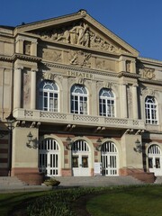 Fototapeta na wymiar Theater / Festspielhaus - Hochformat in Baden Baden / Schwarzwald