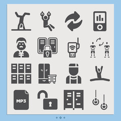 Simple set of ex related filled icons.