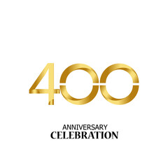 400 YEARS ANNIVERSARY CELEBRATION VECTOR TEMPLATE DESIGN ILLUSTRATION