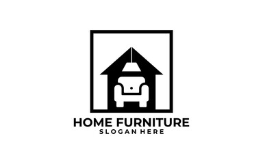 House Interior Room, Gallery Furniture Logo Design