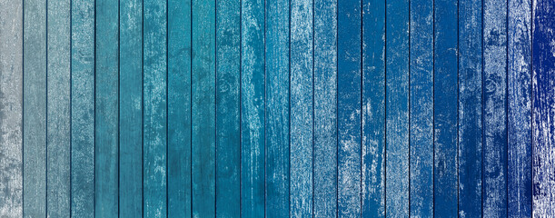 Fototapeta na wymiar Fond bois bleu teintes dégradées 