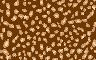 Abstract modern leopard seamless pattern. Animals trendy background. Brown decorative vector stock illustration for print, card, postcard, fabric, textile. Modern ornament of stylized skin