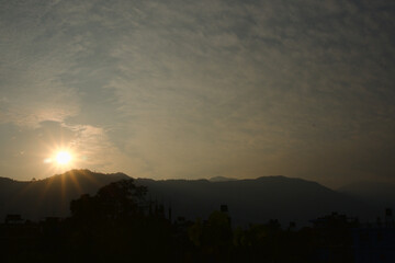 Sunset in Pokhara Nepal