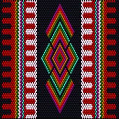  Ornament  is made in bright, juicy, perfectly matching colors. Ornament, mosaic, ethnic, folk pattern.
