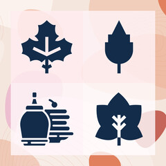 Simple set of yeah related filled icons