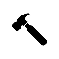Hammer Icon Logo Design Vector Template illustration