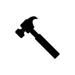 Hammer Icon Logo Design Vector Template illustration