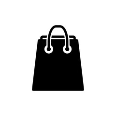 Sopping Bag Flat Icon Design Vector Template Illustration