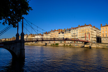 Fototapeta premium quai de saône à Lyon