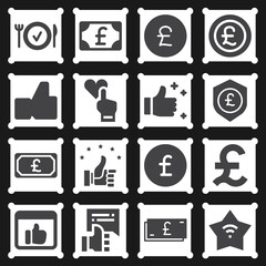 16 pack of superb  filled web icons set