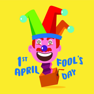 April fool's day vector Illustration