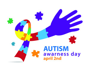 Autism awareness day can be used for banners, posters, backgrounds, etc.