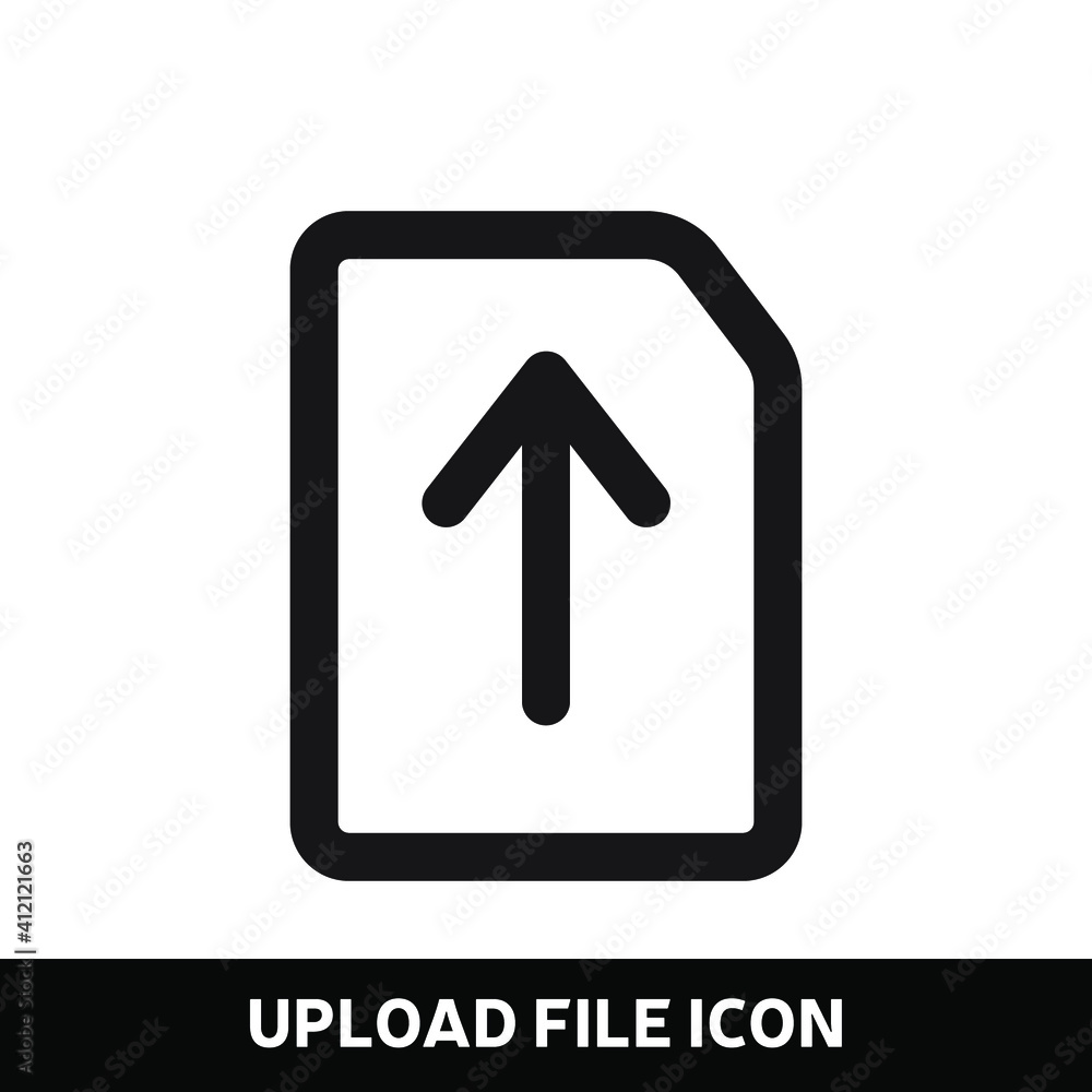 Poster upload file icon vector, symbol for website and graphic design. eps 10 vector illustration.